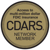 CDARS logo in gold color