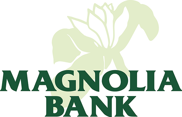 Magnolia Bank logo, green and light green in color